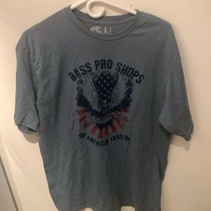 Fantastic Pro Bass Shop American Tradition Greyish Blue 60/40 blend Tshirt SZ L